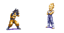 la fusion de goku et vegeta:vegeto